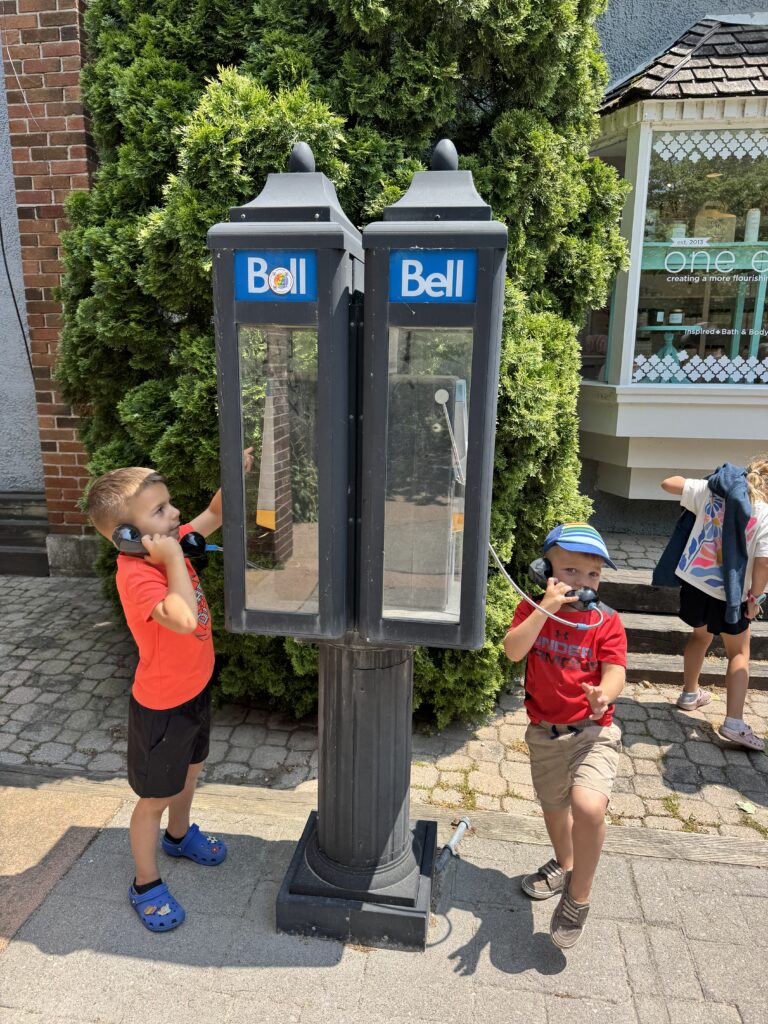 boy having fun in niagara-on-th-lake