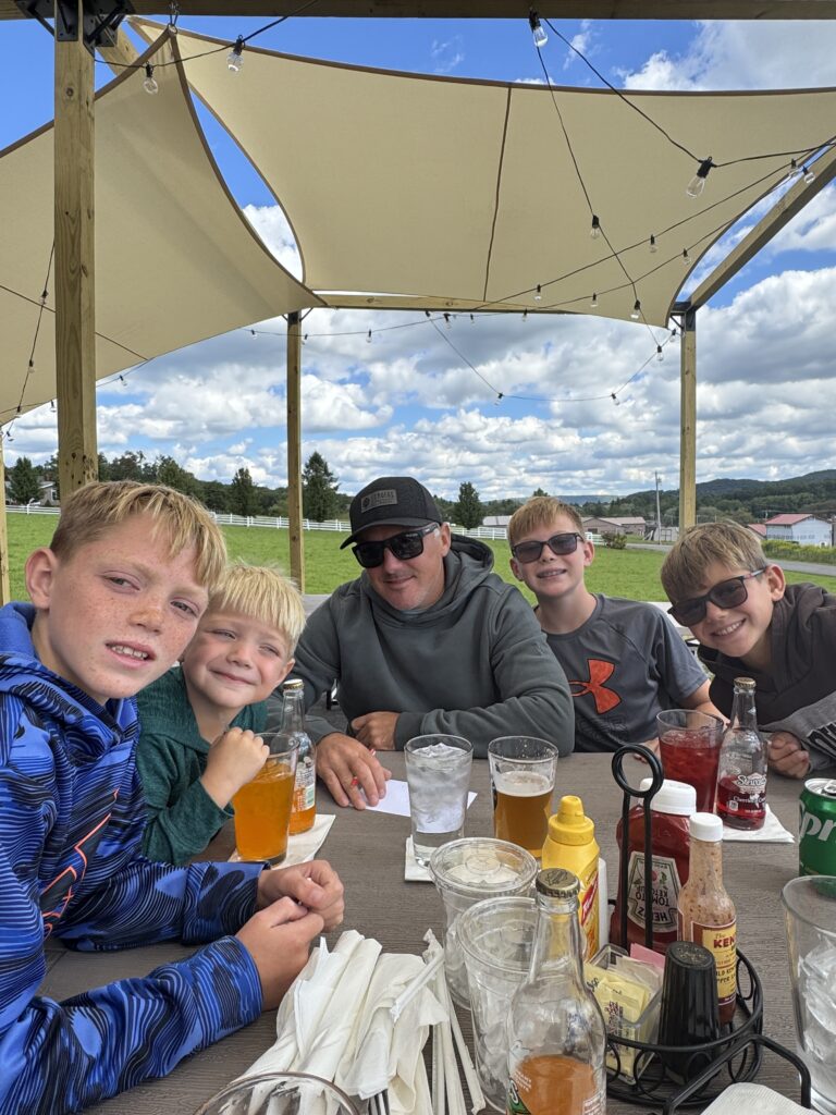 family at brewery and the beast