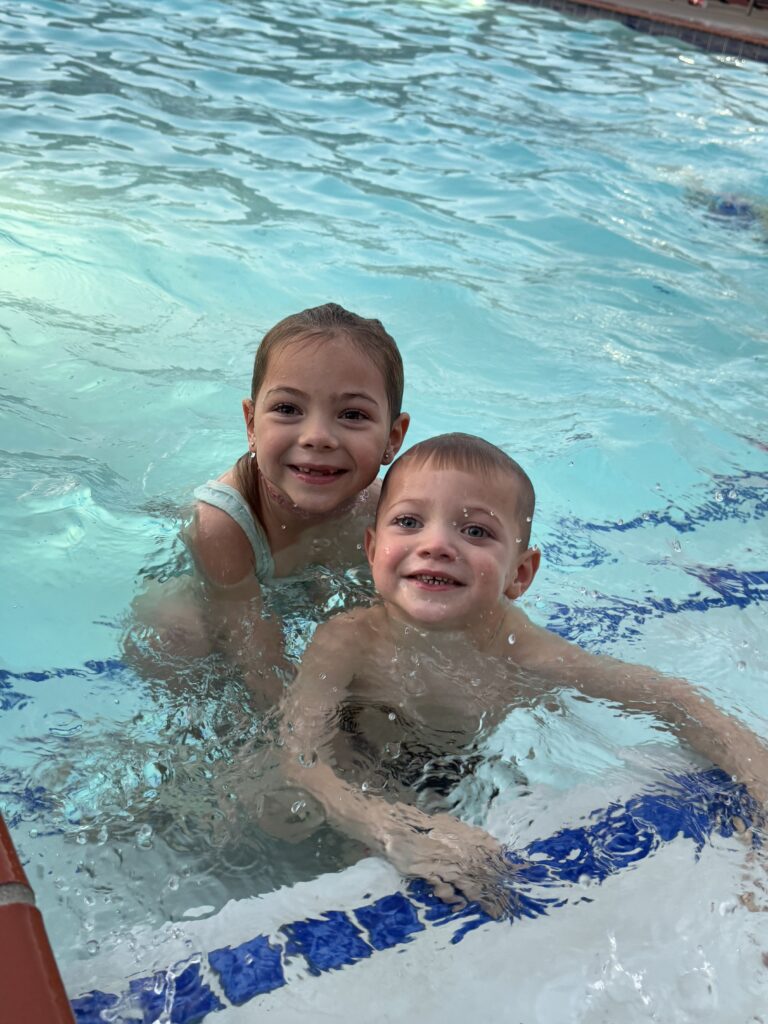 kids in pool in williamsburg