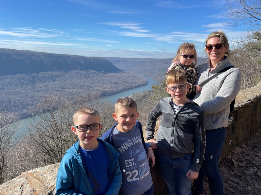view from Signal Point Park at head of Rainbow Falls Trail