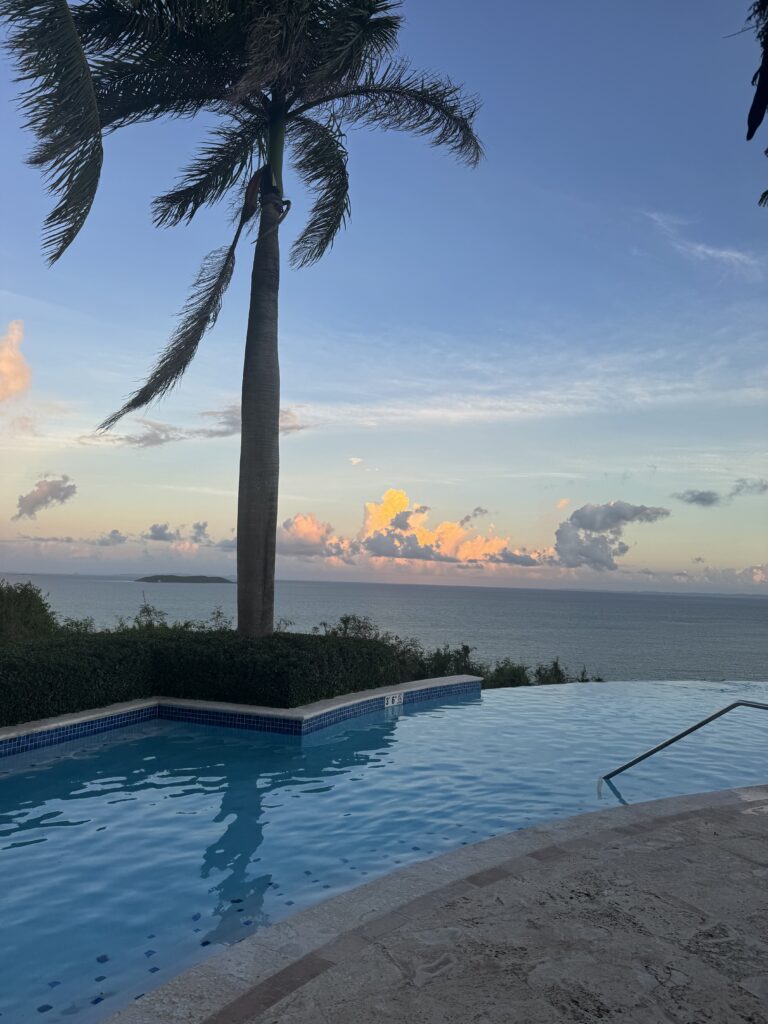 infinit pool view at las casitas village at el conquistador puerto rico
