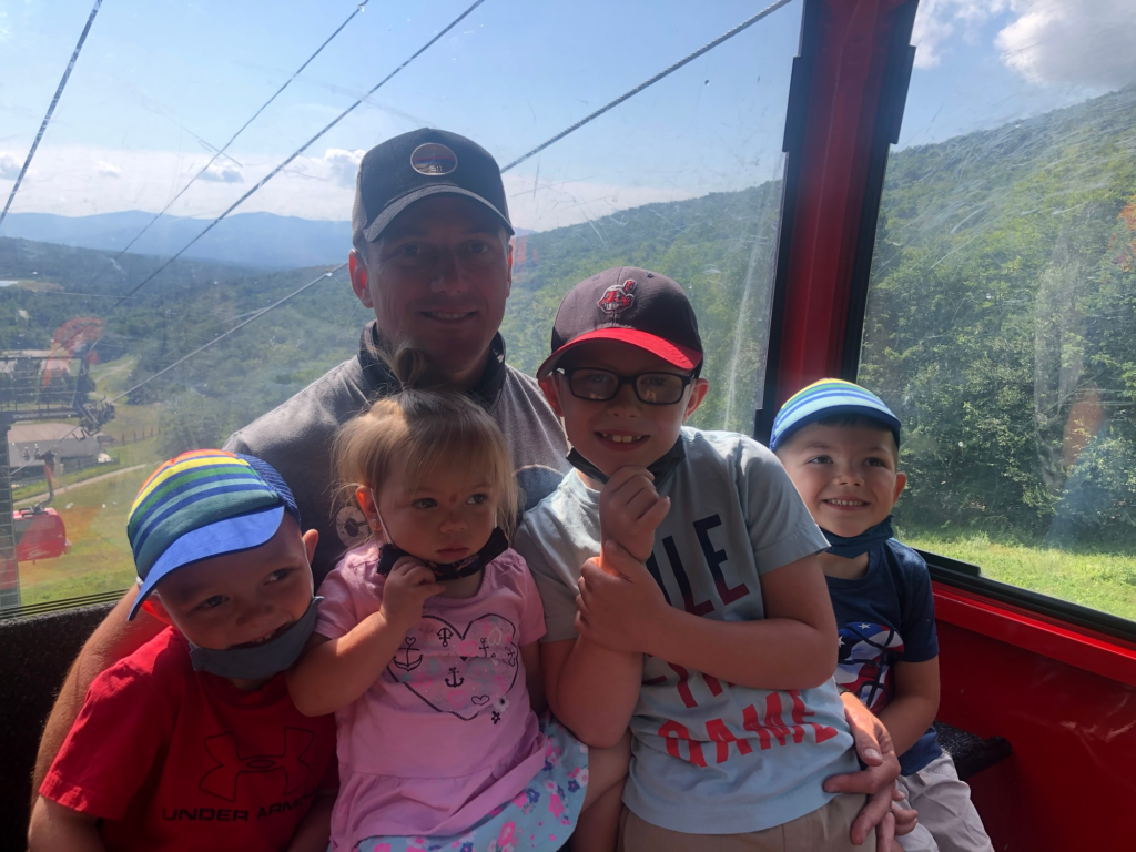 sky gondola ride stowe vermont during summer