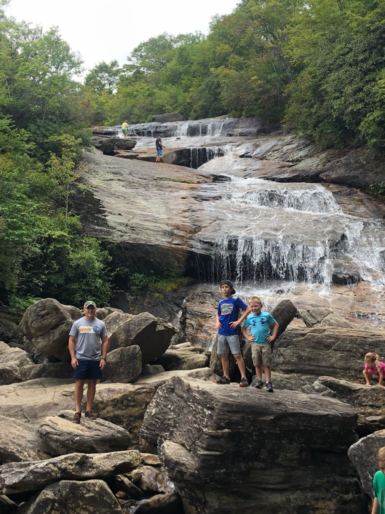 graveyard fields upper falls brevard family vacation