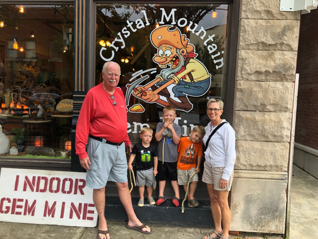 Gem mining on our brevard nc family vacation
