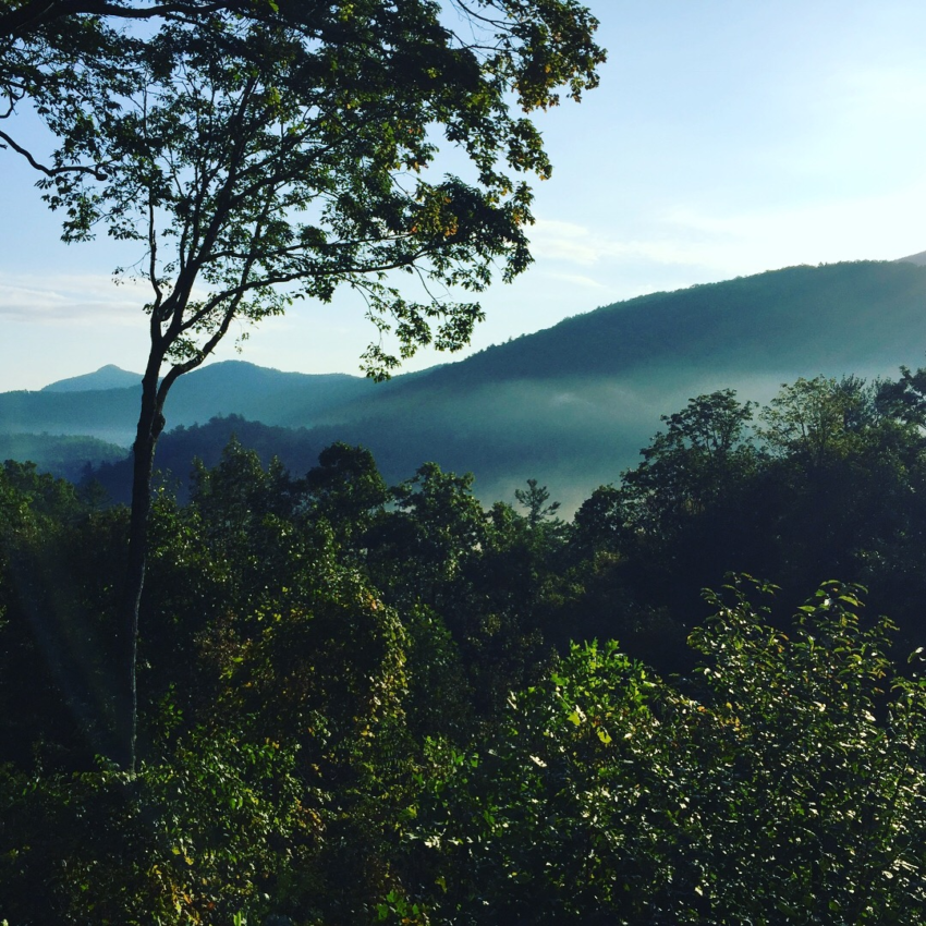 view of bluer ridge parkway brevard nc family vacation